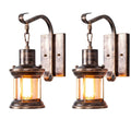 Style Battery Operated Wall Sconces Set Of 2,Rustic Wall Light Fixtures With Remote Control,Bronze Metal Wall Lamp Fo