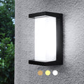 Modern Outdoor Wall Light, 24W LED, 3 Color Options, Matte Black, IP65 Waterproof, Concave Design